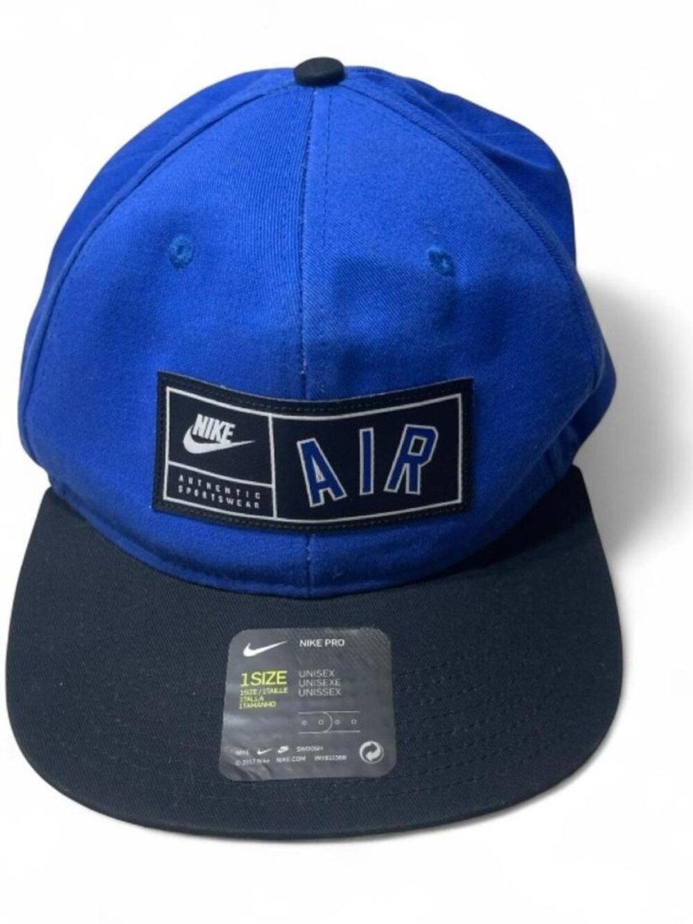 Nike Air Blue & Black Snapback Hat Authentic Sportswear